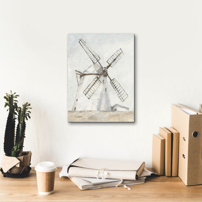  «European Windmill 2» par Ethan Harper, art mural sur toile, 12 po x 16 po
