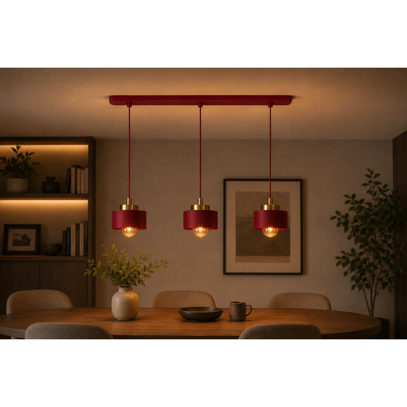 Simply Wine 1-light Pendant, 60, Burgundy/Gold, 3