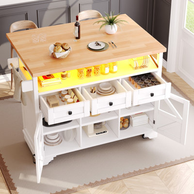 120 cm W Kitchen Cart with Top