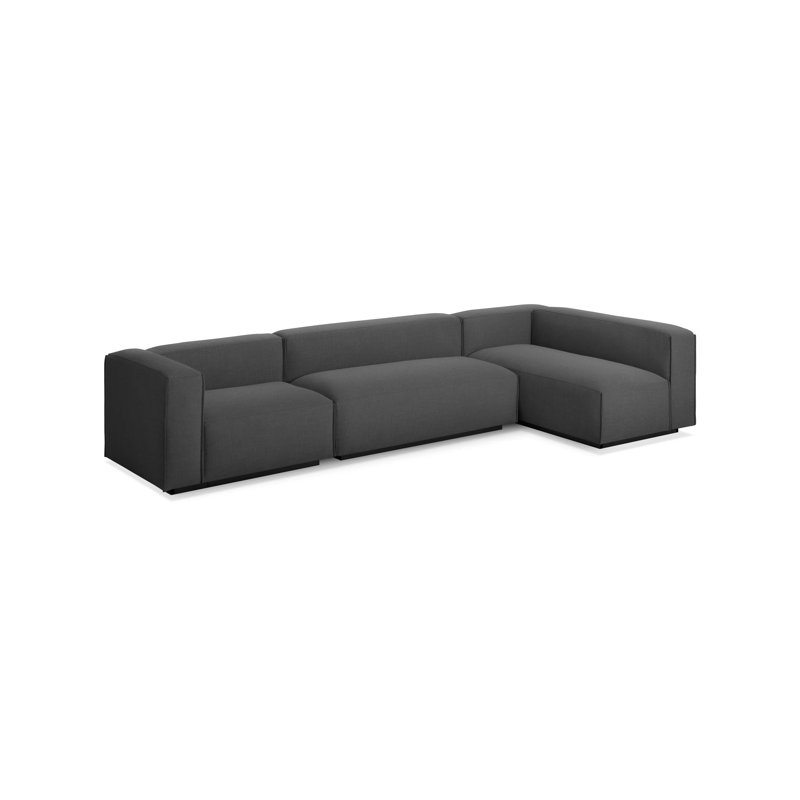 Cleon Modular Sectional, Maharam Mode in Clavicle 100% Polyester, Left Hand Facing