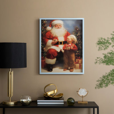 Christmas Holiday Art -Series 2-CCCXIX Framed Print - Solid Wood