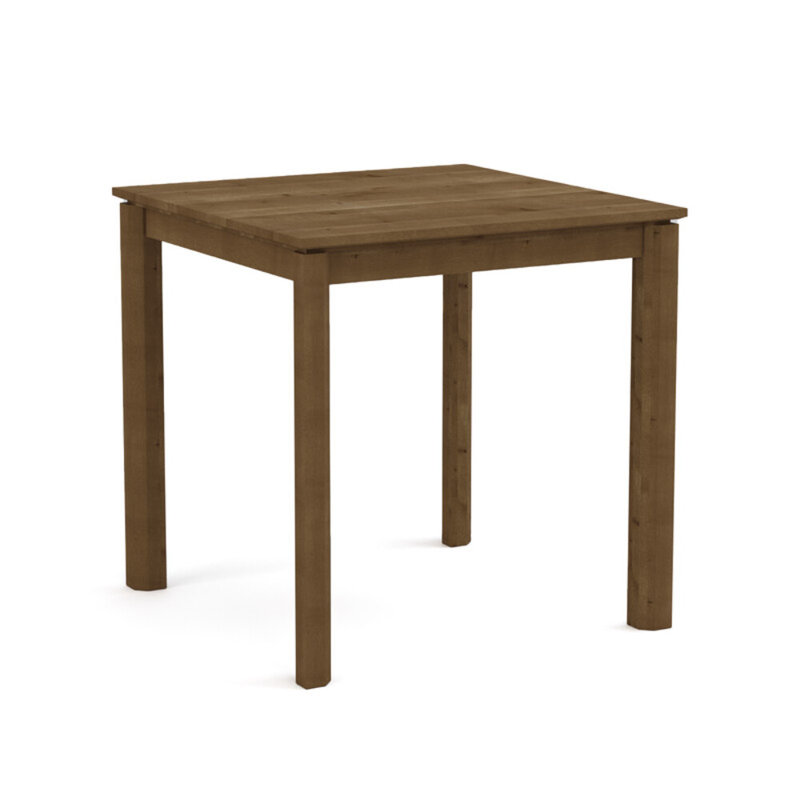 Rustic Oak Square Counter-Height Dining Table, 36"H x 36"L x 36"W