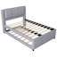 Lit plateforme tapissier avec lit gigogne-1382938038