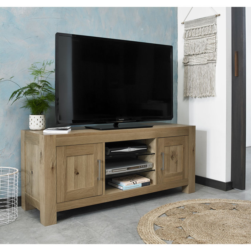 Bowenfels Unfinished TV Stand for TVs up to 24", Light Oak