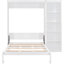 Lit blanc avec tablettes et révolution qui permet d'économiser de l'espace - Armoire pliable pour plus de confort Max 8 pouces à lattes flexibles Confort et contreplaqué Fabrication sans effort-806404253-806404251