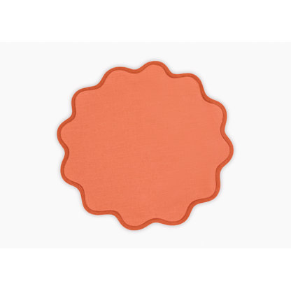 Scallop Edge Circle Placemat, Set of 4