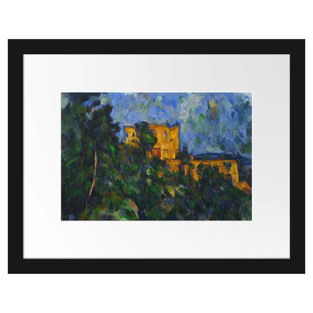 Gerahmtes Poster Chateau Noir von Paul Cezanne