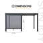 Sunjoy Grey Screen for Pergola