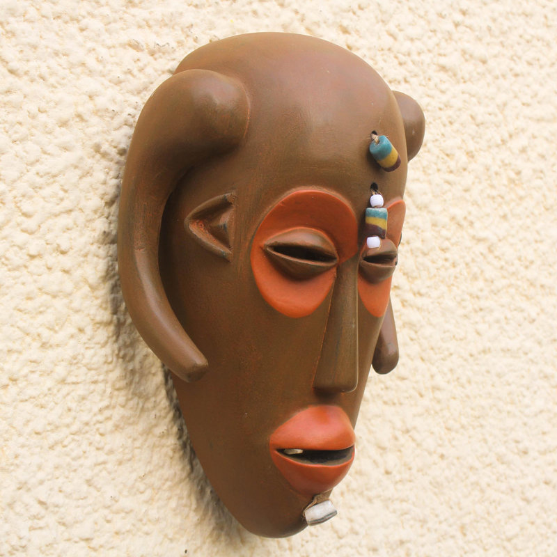 Décoration murale masque africain Hemba