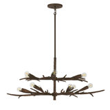 Palisades 12-Light Chandelier in Bark by Breegan Jane