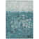 Machine Washable Indoor/Outdoor Xhevrie Teal Rug