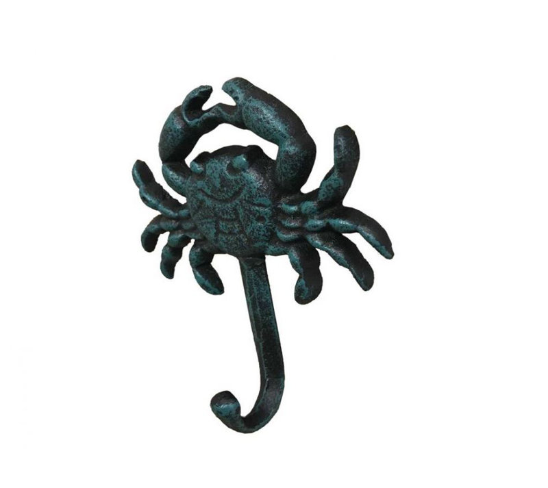 Crochet mural crabe Jonette, Bleu Seaworn
