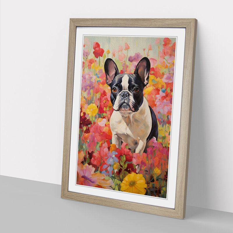 Single Picture Frame Print on Wood, Oak Framed, 34cm H x 25cm W