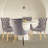 High-end Tufted Wool Linen Upholstered Nailhead Dining Chair-1017249394-1017249397-1017249406
