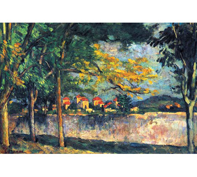 «Into the Street» par Paul Cezanne, reproduction d'art
