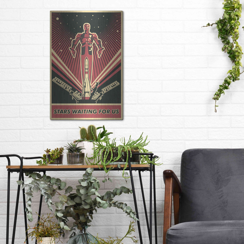 Art mural en métal Winston Porter, H 16 po x l 12 po