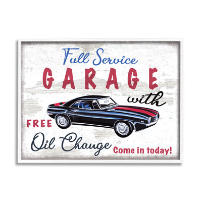 Garage à service complet - Publicité