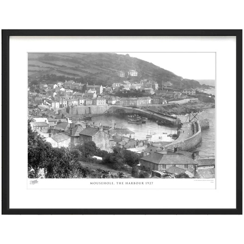 Mousehole, The Harbour 1927 - Single Picture Frame Print, 45cm H x 60cm W x 2.3cm D