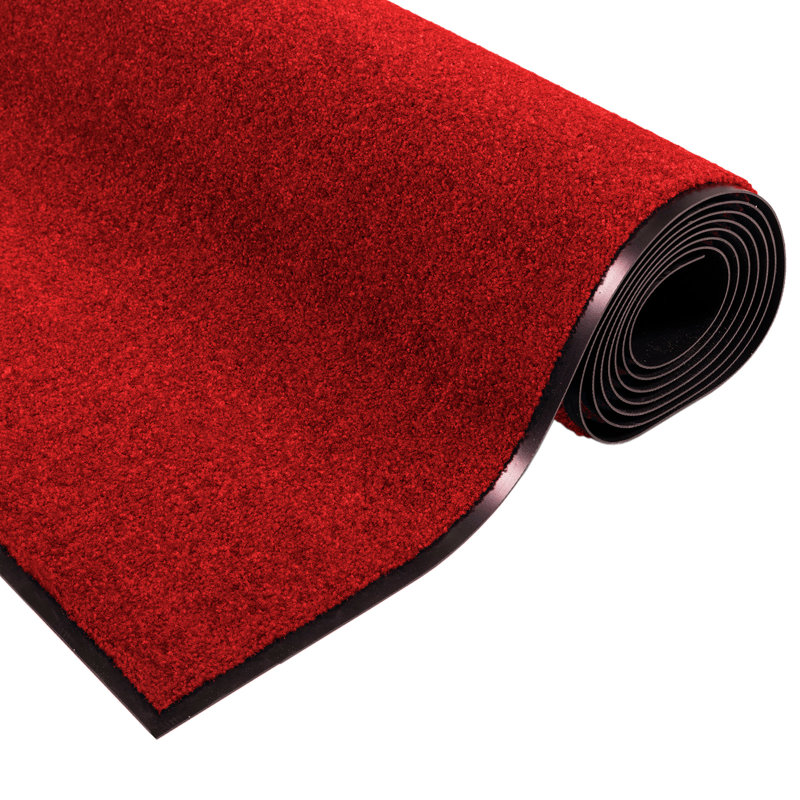 Non-Slip Indoor / Outdoor Doormat, Red, 120 x 250 cm