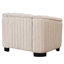 Canapé d'appoint simple en velours rembourré avec structure robuste et dossier confortable pour des moments de détente