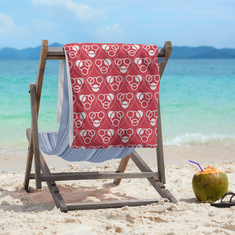 Jordao Beach Towel, Red/White