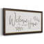 Welcome to Our Home - Reproduction d'un seul cadre photo sur toile-235971807