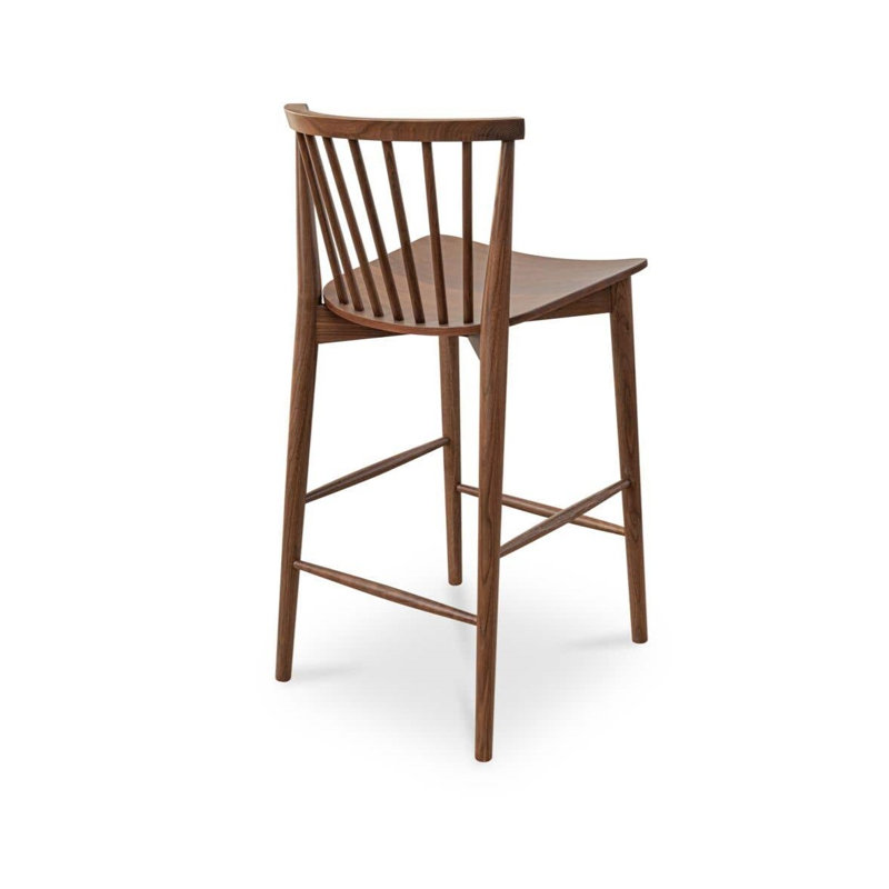 Makira Marley Counter Stool, Walnut