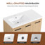 Meuble-lavabo flottant mural 36 po avec lavabo-713960129