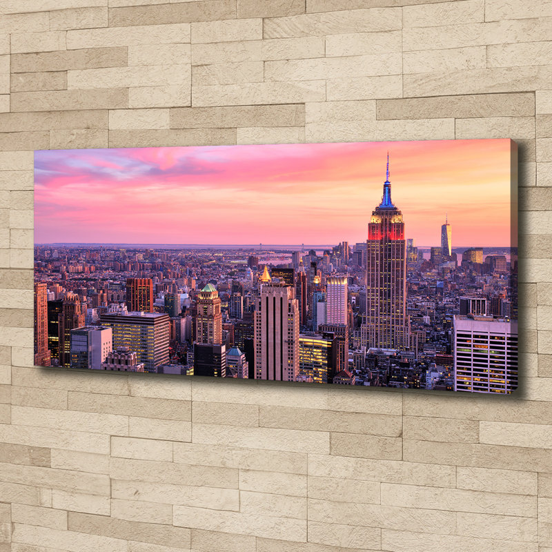 New York West - No Frame Print on Canvas