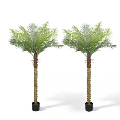 Faux Palm Tree with Realistic Leaves for Indoor and Outdoor Deor