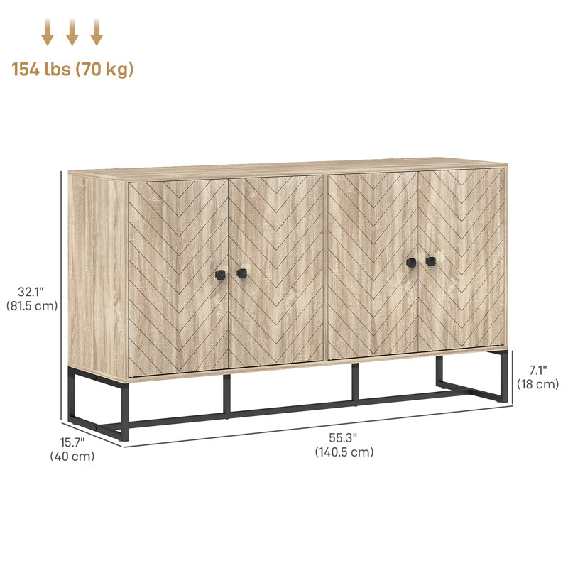 Buffet buffet, armoire à café, chêne