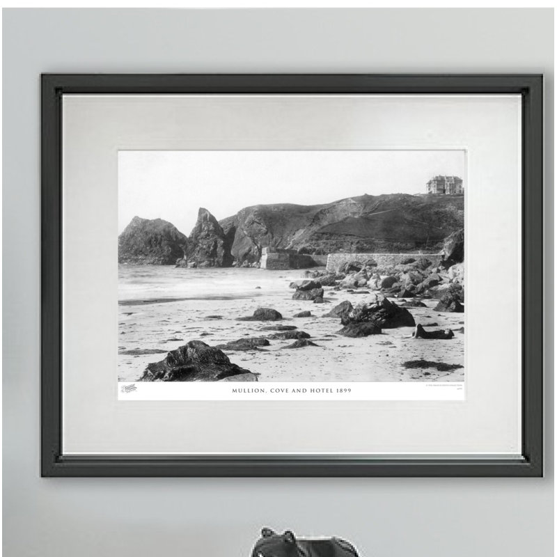 Mullion, Cove And Hotel 1899 - Single Picture Frame Print, 45cm H x 60cm W x 2.3cm D