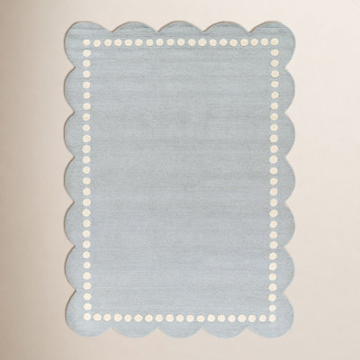 Lola Blue Hand-Tufted Wool Rug