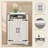 Small Corner Cabinet With Barn Doors, Adjustable Shelf, Farmhouse Bathroom Table With Storage-892992848