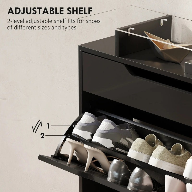 16 Pair Shoe Storage Cabinet