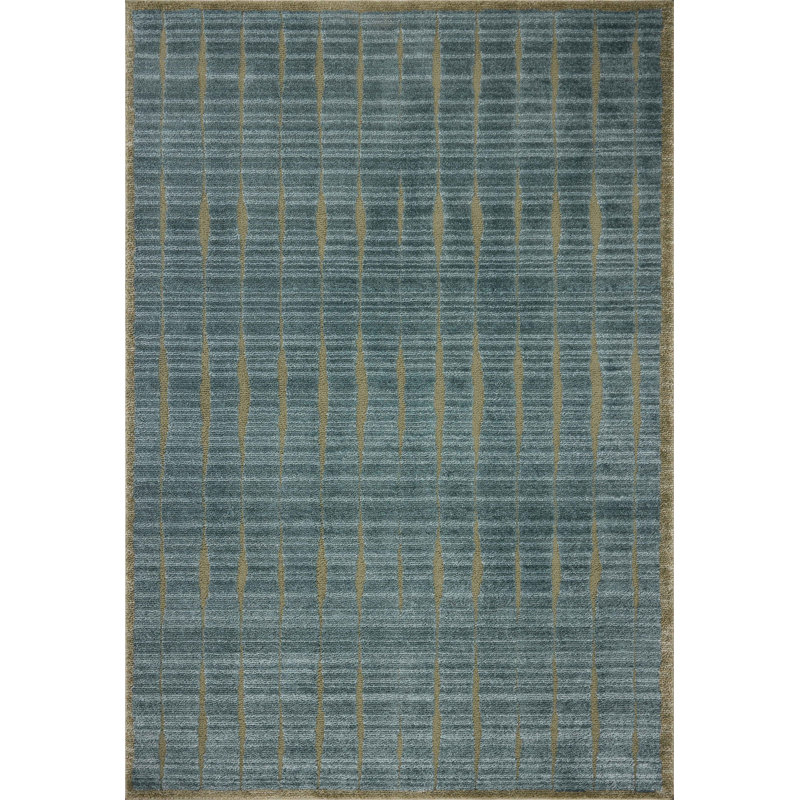 Chris Loves Julia x Loloi Calvin Ocean / Olive Area Rug, Rectangle 11'6" x 15'7"