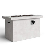 Concrete Propane/Natural Gas Outdoor Fire Pit Table (Natural Gas Conversion Kit Needs To Be Purchased Separately For Conversion)