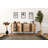 Modern Oak Console Table with Soft-Close Doors, 70.9 x 31.5 x 16.1 inches | 100% Melamine Coated Chipboard & MDF, Metal Legs | Wall-Mountable Design with Numerous Shelves, Scandinavian Style for Elegant Living Spaces