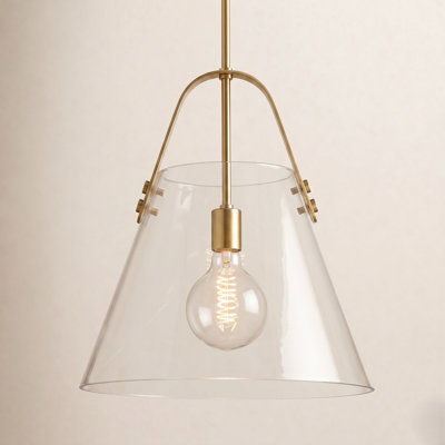 Ahava Single Light Glass Pendant