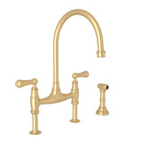 Georgian Era™ Bridge Faucet with Side Spray