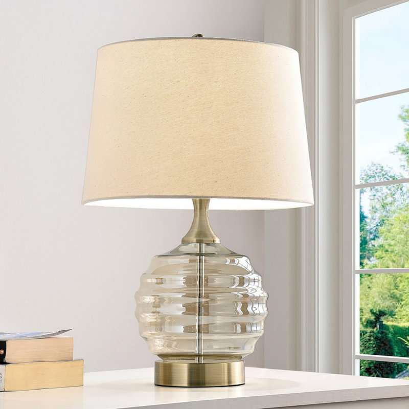 22.5" Tuscan Sun Glass Table Lamp