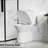 Gloss White Bathroom Toilet, 17" Height, 1.1/1.6 Dual Flush, Rimless Bowl, Soft Close Seat, 12" Rough-In, Versatile Design Toilet Flush , Closing, White, Advanced Technology