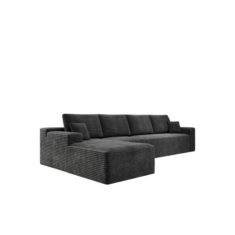 Canapé modulaire modulaire, canapé rembourré et comprimé pour salon, chambre à coucher, appartement, Gris