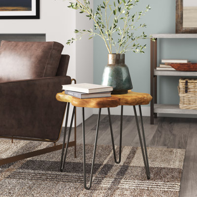 Isuf Solid Wood Top Single Coffee Table