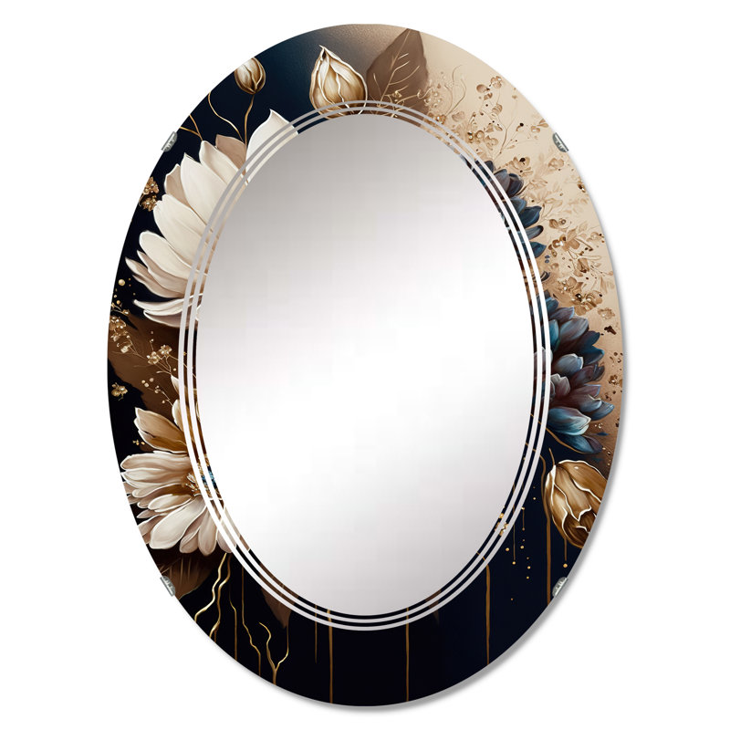 Miroir mural Radha Daisy Bunch I - Radha, 30 po x 20 po