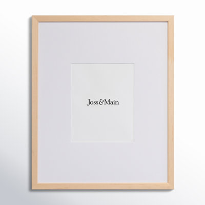 Naya Wood Beveled Picture Frame with Mat