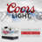 Coors Light Ice Chest Cooler with Bottle Opener, 51L (54 qt), 85 Cans