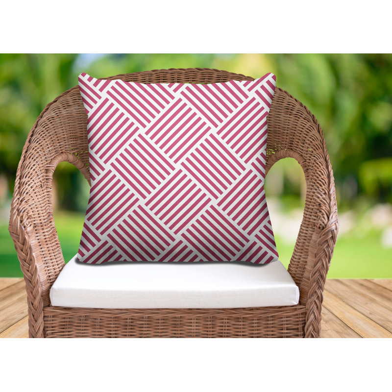 Housse et insert de coussin extérieur Langley, H 17 po x l 17 po, Magenta