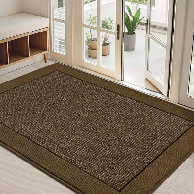 Tapis de porte d'intérieur, tapis de porte anti-salissures antidérapants lavables, tapis de bienvenue résistant à la saleté, tapis de sol à profil bas pour la porte arrière et le vestibule