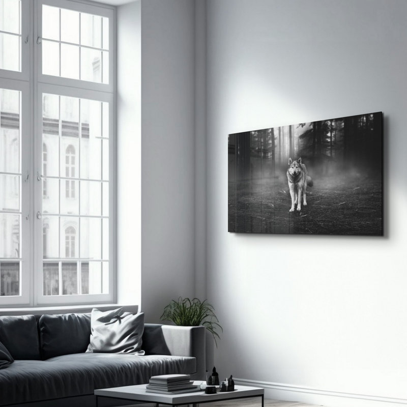 Élégante peinture murale en verre trempé de 13,8 po x 21,7 po | 100% verre trempé, épaisseur: 0,16 pouce | Imprimé UV pour des couleurs éclatantes | Parfait pour la décoration intérieure, le salon et les espaces de bureau